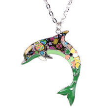Metal Alloy Choker Dolphin Necklace