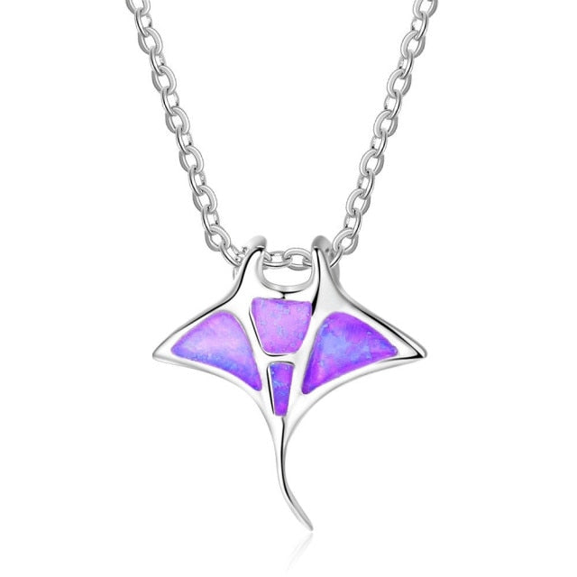 Blue Manta necklace