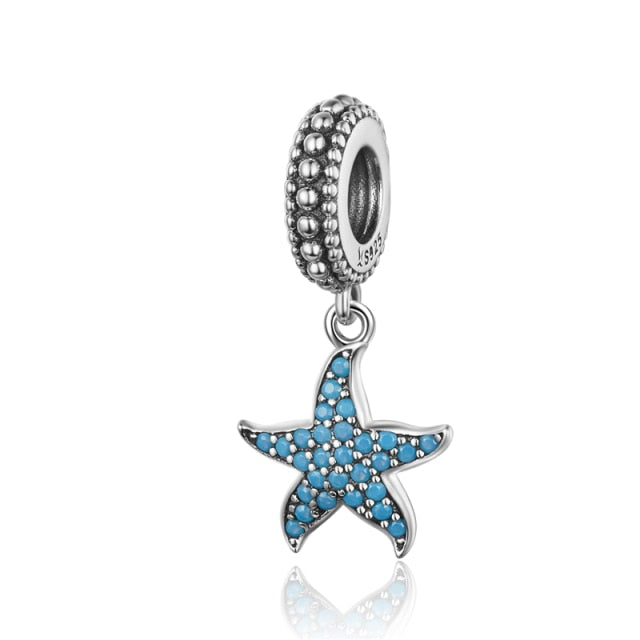 925 Sterling Silver HANGING STAR Charm