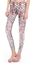 Fish scale mermaid fitness leggings
