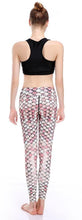 Fish scale mermaid fitness leggings