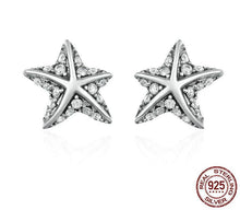 925 Sterling Silver Starfish Earrings