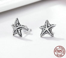 925 Sterling Silver Starfish Earrings