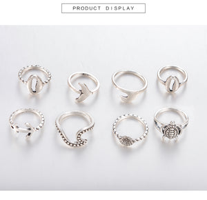 Vintage Knuckle Ring Set 8 PCS