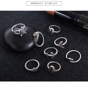 Vintage Knuckle Ring Set 8 PCS