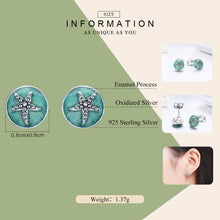 925 Sterling Silver Stud Starfish Earrings