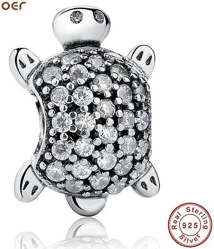 Sterling Silver 925 Sea Turtle Charm