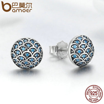 925 Sterling Silver Legend Of The Sea Earrinngs
