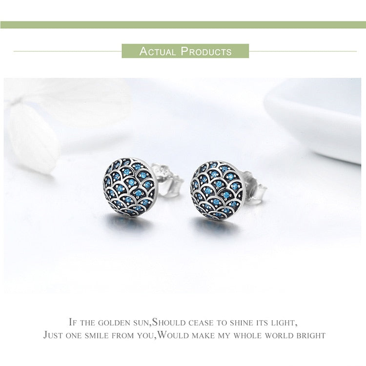 925 Sterling Silver Legend Of The Sea Earrinngs