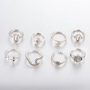 Vintage Knuckle Ring Set 8 PCS