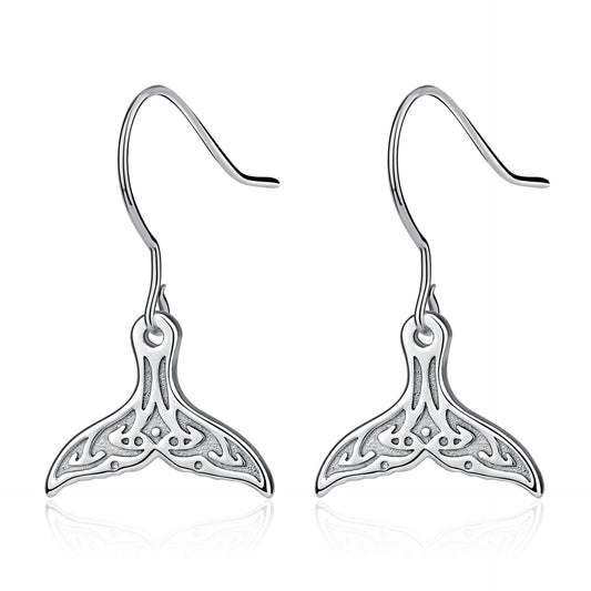 925 sterling silver mermaid tail earrings