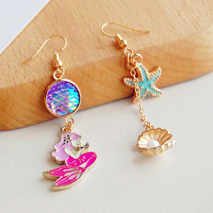 Asymmetrical Dangle Drop Earring