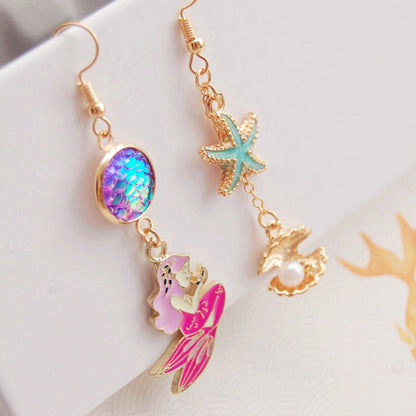 Asymmetrical Dangle Drop Earring