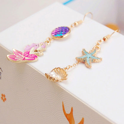 Asymmetrical Dangle Drop Earring