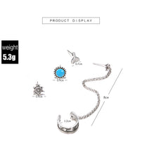 4PCS/SET  Ethnic Bohemia Clip Stud Earrings