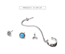4PCS/SET  Ethnic Bohemia Clip Stud Earrings