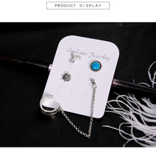 4PCS/SET  Ethnic Bohemia Clip Stud Earrings