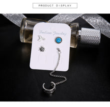 4PCS/SET  Ethnic Bohemia Clip Stud Earrings
