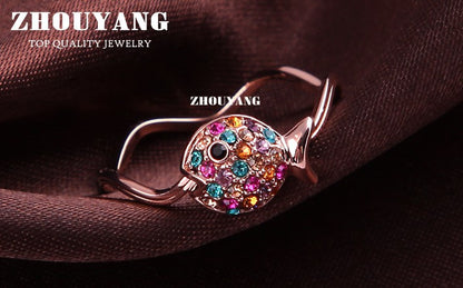 Little Fish Rose Gold Color Ring