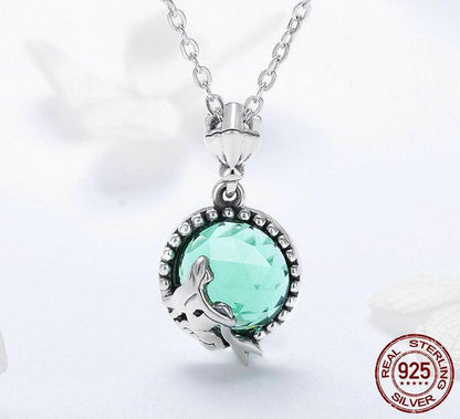 925 Sterling Silver Love of Mermaid Pendant
