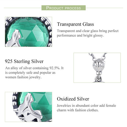 925 Sterling Silver Love of Mermaid Pendant