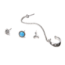 4PCS/SET  Ethnic Bohemia Clip Stud Earrings