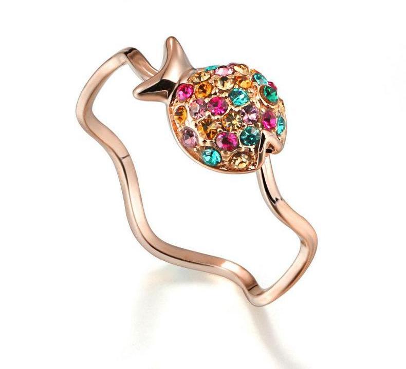 Little Fish Rose Gold Color Ring