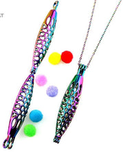Rainbow Essential Oil Diffuser Locket Necklace