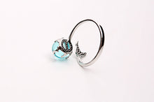 925 Sterling Silver Crystal Mermaid Rings