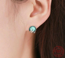 925 Sterling Silver Love Of Mermaid Stud Earrings