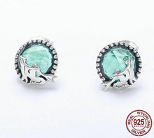 925 Sterling Silver Love Of Mermaid Stud Earrings