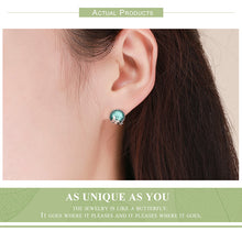 925 Sterling Silver Love Of Mermaid Stud Earrings