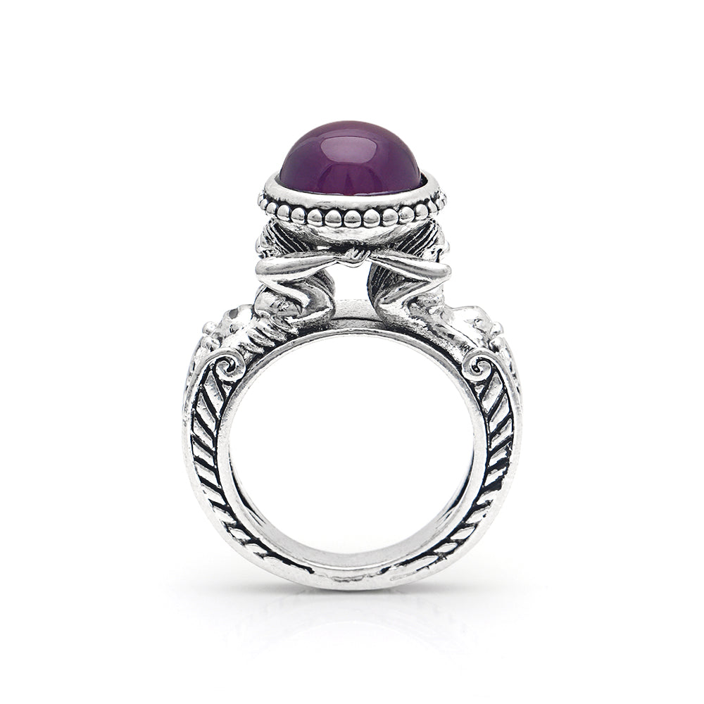 Romantic Mermaids Purple Cubic Zirconia Ring