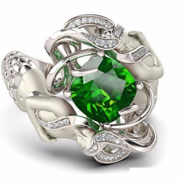 Luxurious Mermaid Ring 925 Sterling Silver 9 colors