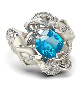 Luxurious Mermaid Ring 925 Sterling Silver 9 colors