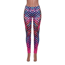 Elastic Print Mermaid Leggings