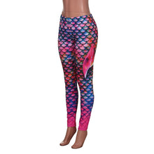 Elastic Print Mermaid Leggings