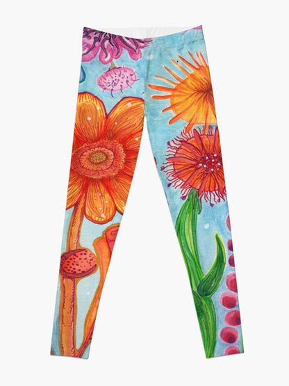 Acquarelli Fiori II Leggins