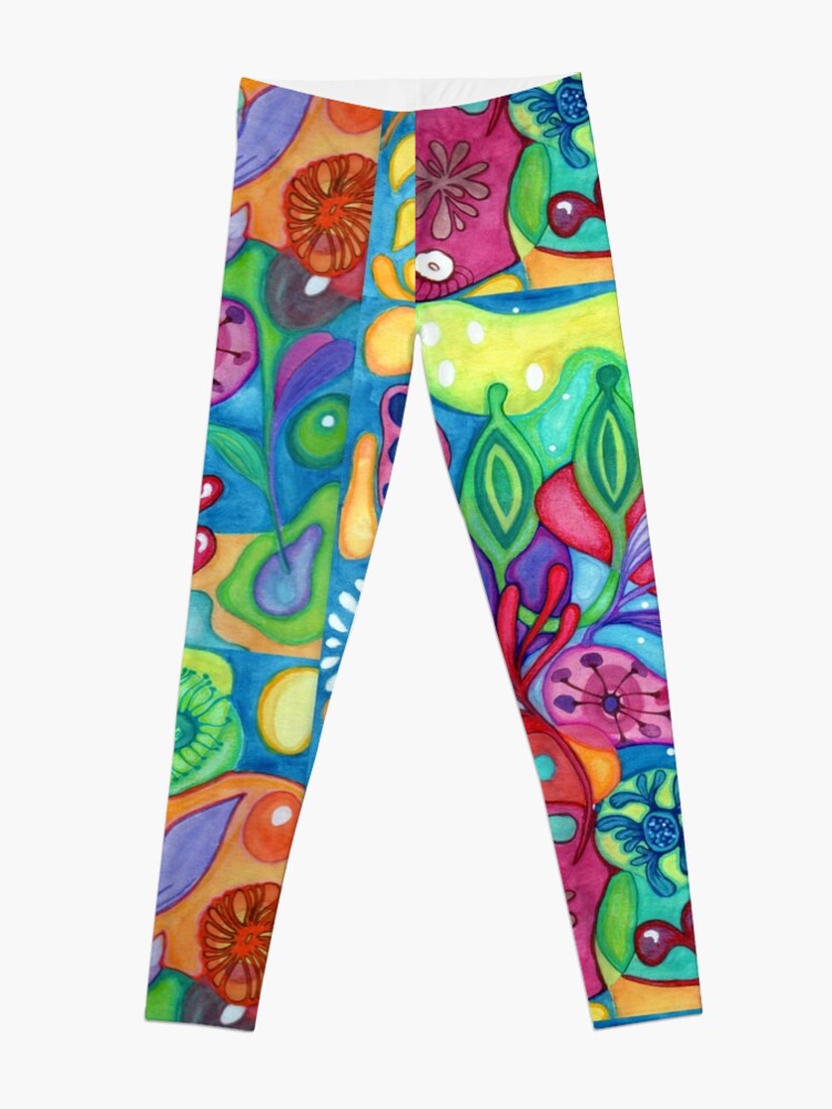 Acquarelli Fiori V Leggins